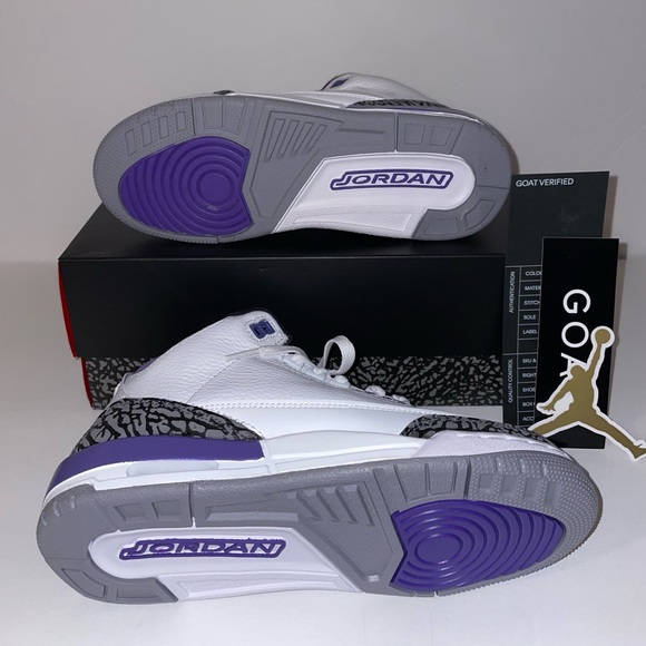 Air Jordan 3 “Dark Iris” (gs) 5.5y - Picture 2 of 6